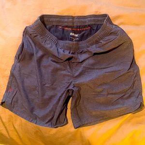 Rhone workout shorts — 7" Guru Lined - Navy / Medium